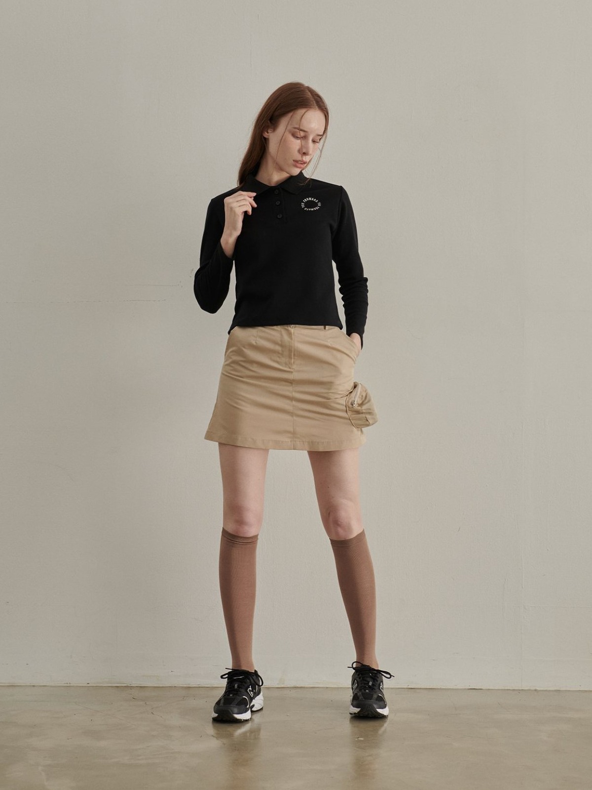 Side pocket mini skirt
