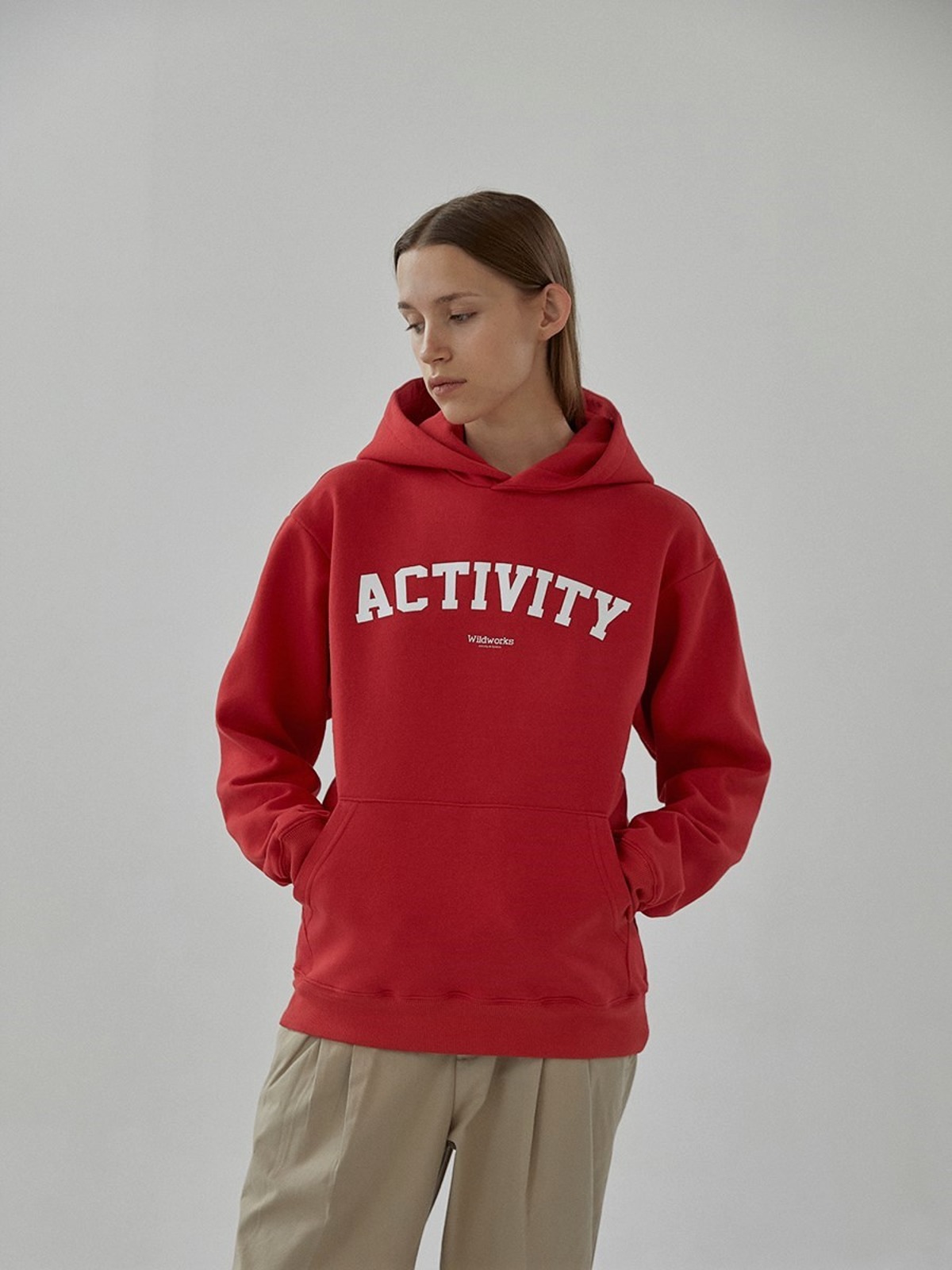 Activity logo cotton hoodie